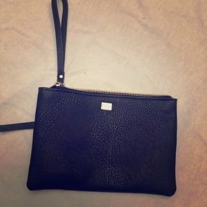 Black wrist purse
